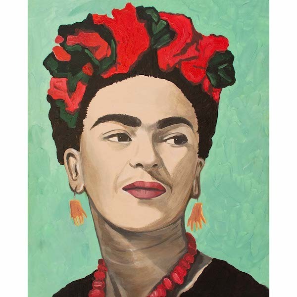 Paint "Frida Kahlo" Outlined Canvas 